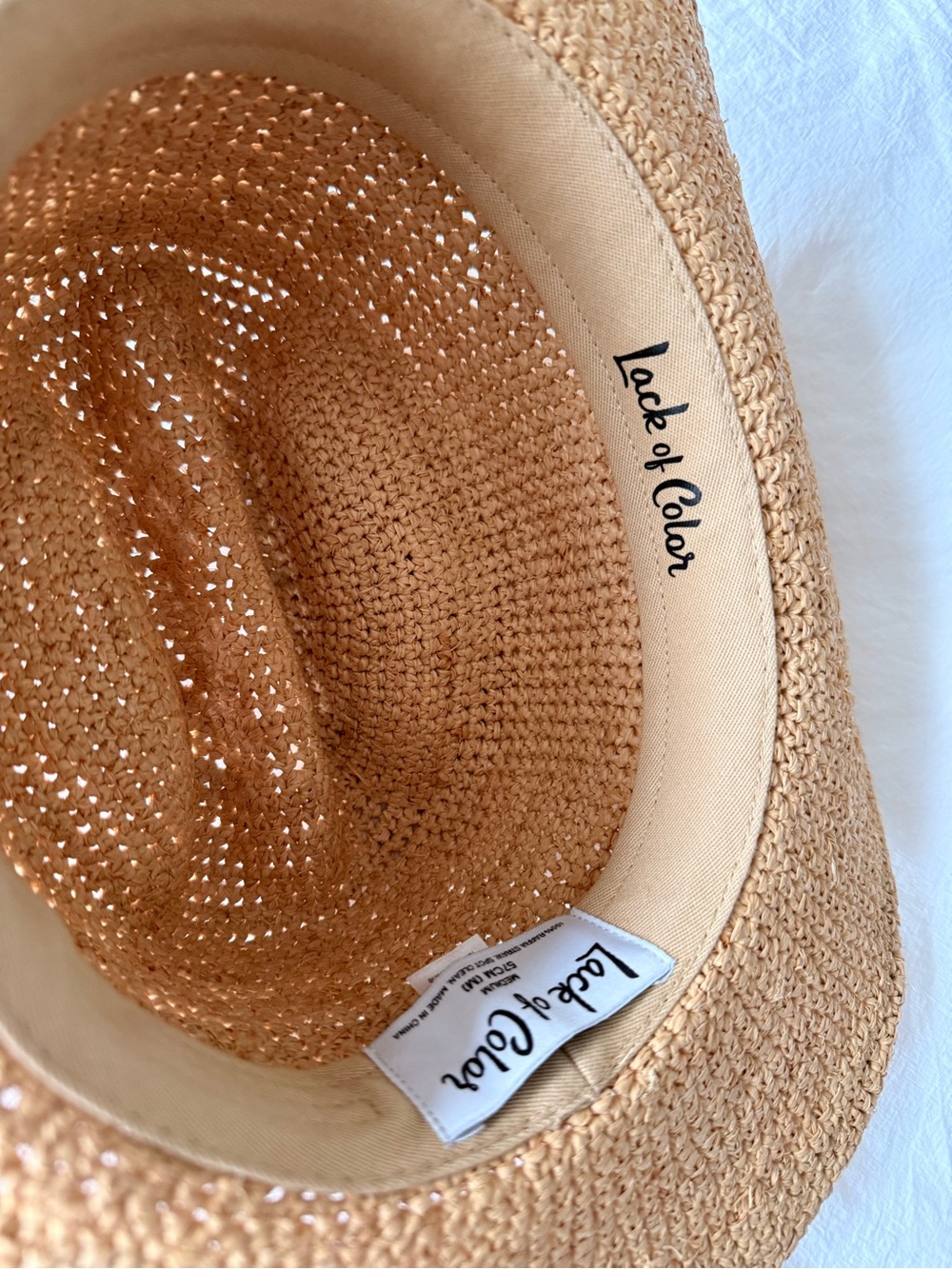 Lack of Color Woven Straw Cowboy Hat in Natural Tan - Picture 3 of 7